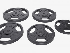 Weight plate set 05 3D Model