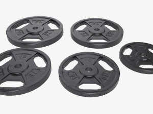 Weight plate set 05 3D Model