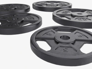 Weight plate set 05 3D Model