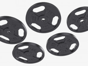 Weight plate set 05 3D Model