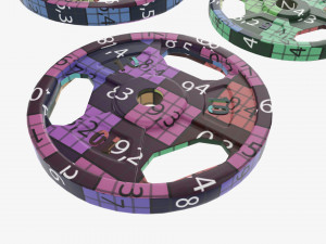 Weight plate set 05 3D Model