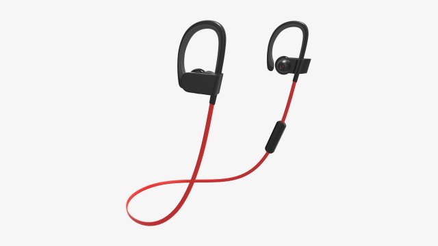 Wireless in-ear headphone 3D Модель .c4d .max .obj .3ds .fbx .stl .blend 