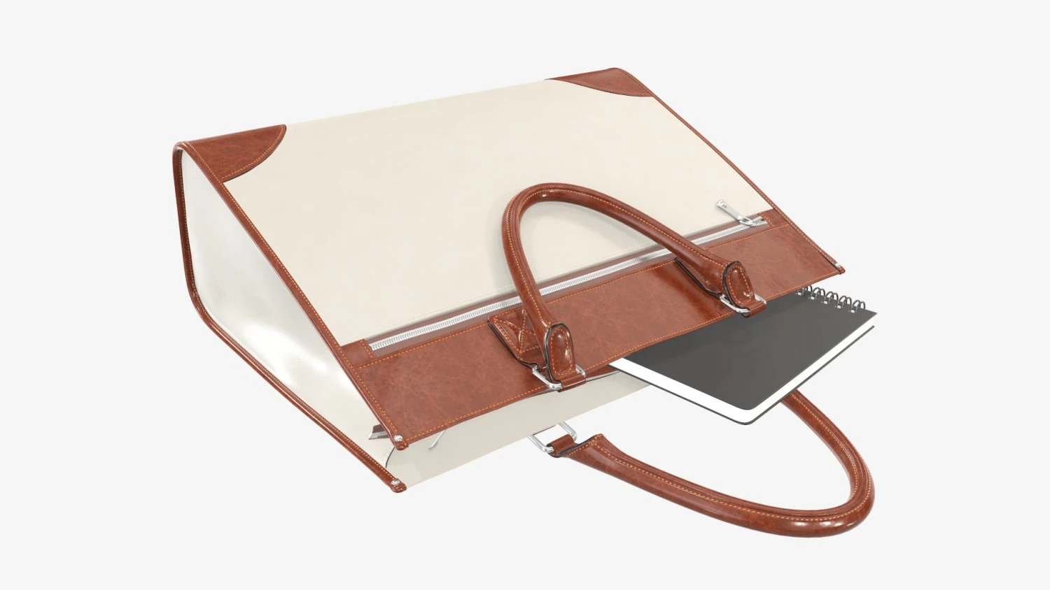 Borsa da viaggio valigetta da donna a terra Modello 3D .c4d .max .obj .3ds .fbx .stl .blend 