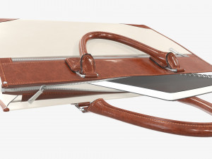 Woman briefcase travel bag handbag on ground Modelo 3D
