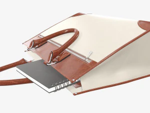 Borsa da viaggio valigetta da donna a terra Modello 3D