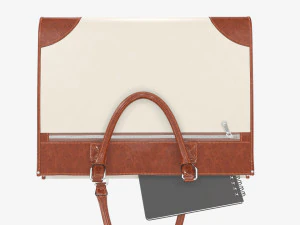 Borsa da viaggio valigetta da donna a terra Modello 3D