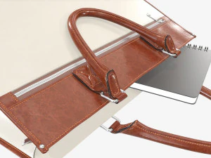 Borsa da viaggio valigetta da donna a terra Modello 3D