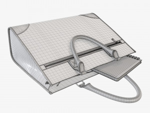 Woman briefcase travel bag handbag on ground Modelo 3D