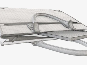 Borsa da viaggio valigetta da donna a terra Modello 3D