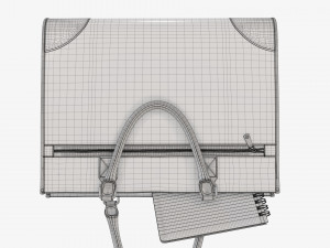 Woman briefcase travel bag handbag on ground Modelo 3D