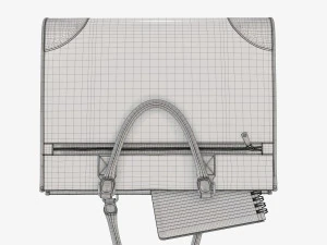Borsa da viaggio valigetta da donna a terra Modello 3D