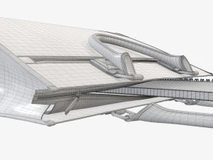 Borsa da viaggio valigetta da donna a terra Modello 3D