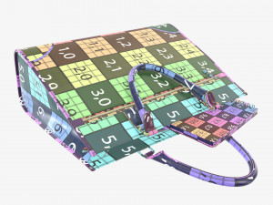 Woman briefcase travel bag handbag on ground Modelo 3D