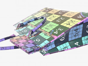 Woman briefcase travel bag handbag on ground Modelo 3D