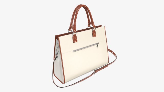 Woman briefcase travel shoulder bag handbag Modelo 3D .c4d .max .obj .3ds .fbx .stl .blend 