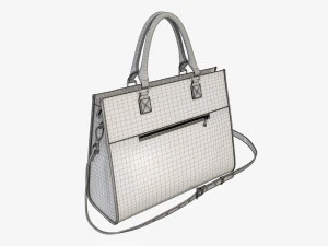 Woman briefcase travel shoulder bag handbag 3D Model