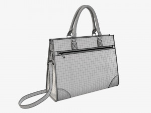 Woman briefcase travel shoulder bag handbag Modelo 3D