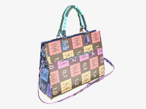 Woman briefcase travel shoulder bag handbag 3D Model