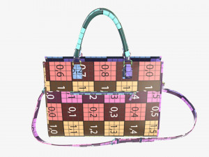Woman briefcase travel shoulder bag handbag Modelo 3D