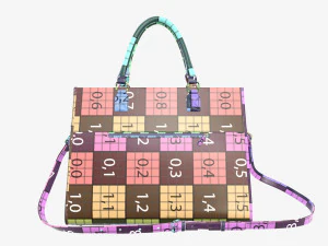 Woman briefcase travel shoulder bag handbag 3D Model