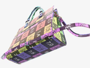 Woman briefcase travel shoulder bag handbag 3D Model
