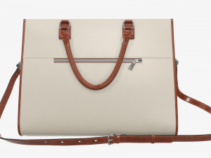 Woman briefcase travel shoulder bag handbag open 3D 模型