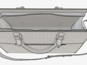 Woman briefcase travel shoulder bag handbag open 3D 模型