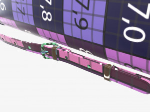 Woman briefcase travel shoulder bag handbag open 3D 模型