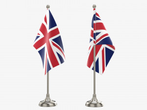 Decorative desk flag short Modelo 3D