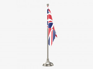 Decorative desk flag short Modelo 3D