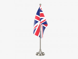 Decorative desk flag short Modelo 3D
