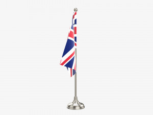 Decorative desk flag short Modelo 3D