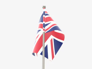 Decorative desk flag short 3D Model