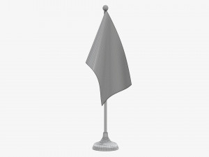 Decorative desk flag short Modelo 3D