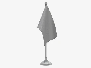 Decorative desk flag short 3D Model