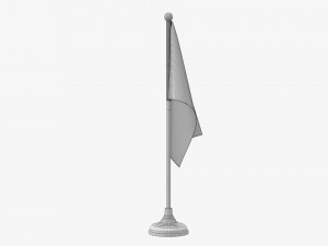 Decorative desk flag short Modelo 3D