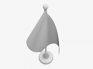 Decorative desk flag short Modelo 3D