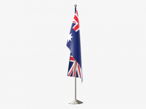 Decorative desk flag tall Modèle 3D