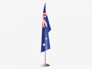 Decorative desk flag tall Modèle 3D