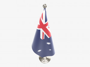 Decorative desk flag tall Modèle 3D