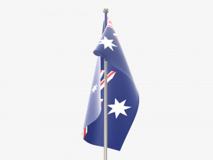 Decorative desk flag tall Modèle 3D