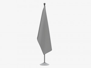 Decorative desk flag tall Modèle 3D