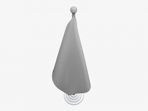 Decorative desk flag tall Modèle 3D