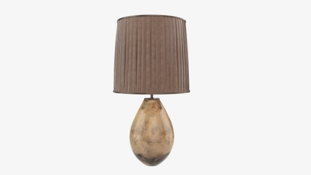 Desk lamp with shade 3D Model .c4d .max .obj .3ds .fbx .stl .blend 