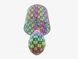 Desk lamp with shade 3D Model