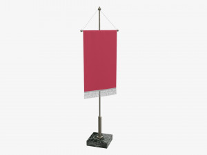 Desk pennant on spire 3D-Modell