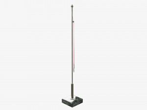 Desk pennant on spire 3D Model