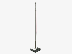 Desk pennant on spire 3D Model