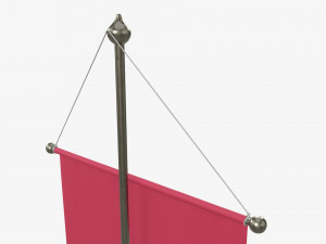 Desk pennant on spire 3D Model