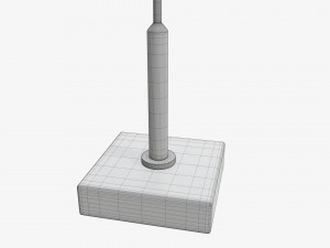 Desk pennant on spire 3D Model